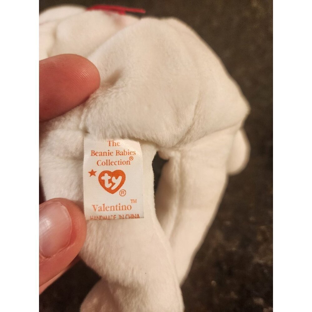 Ty Beanie Babies Valentino & Valentina Bears w/ Tags – '94 & '98 Brown Nose - Picture 12 of 13